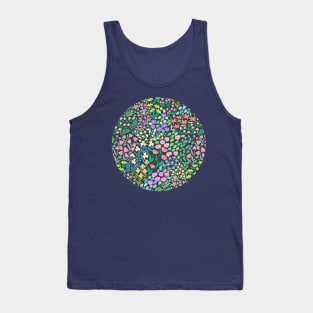 Pastel flower market floral pattern Tank Top